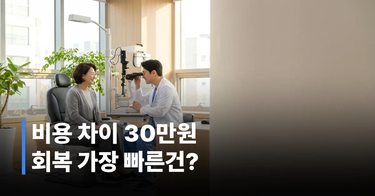 2026년 라식 라섹 스마일라식 차이와 비용 비교 안내 이미지