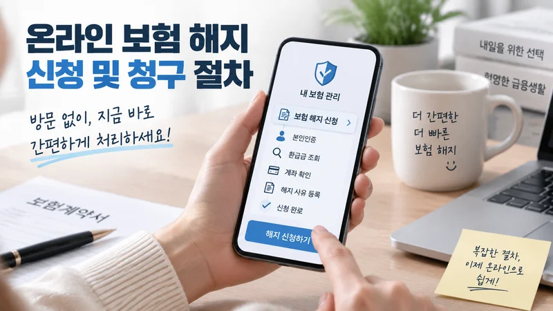 3. 온라인 보험 해지 신청 및 청구 절차