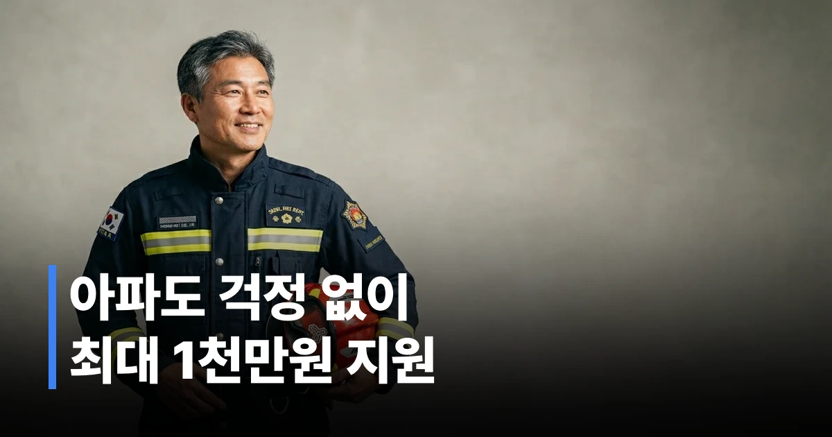 소방공무원 암 및 희귀질환 긴급의료비 지원 안내 썸네일 이미지
