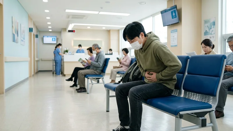 한국 병원 내시경 검사실과 현대식 내시경 의료 장비