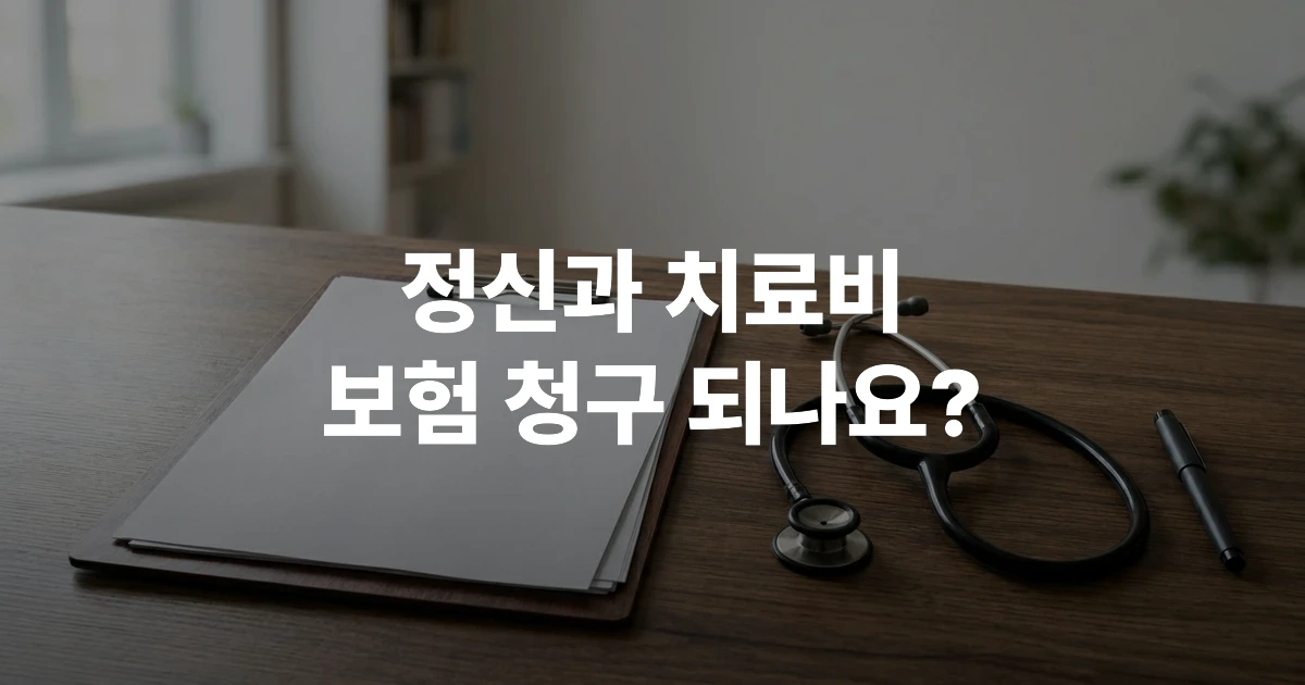 실손보험 정신과 청구 기준 F코드 안내 문서와 보험 서류