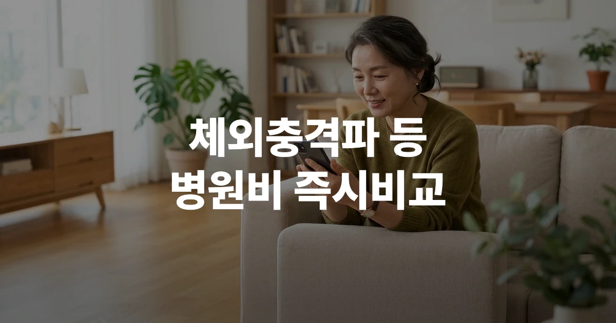 네이버 모바일 앱 검색창을 통해 비급여 치료비를 조회하는 화면 예시