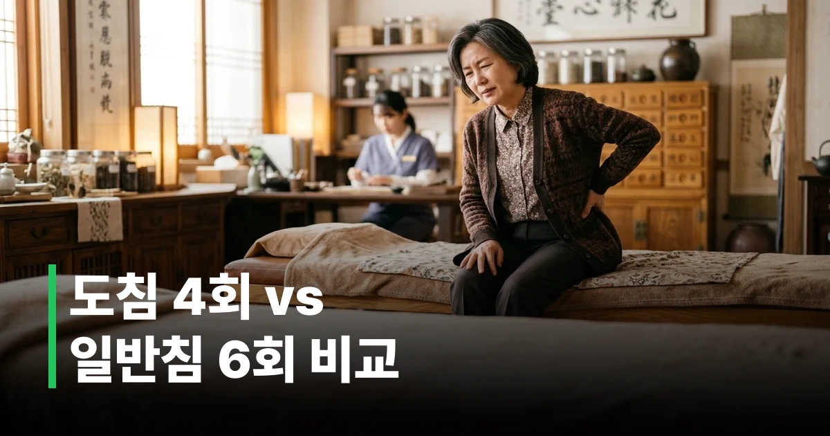 허리 통증으로 허리를 짚고 있는 50대 한국인 여성의 모습