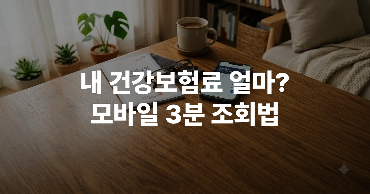 2026년 건강보험료 조회 및 산정 기준 안내 썸네일 이미지