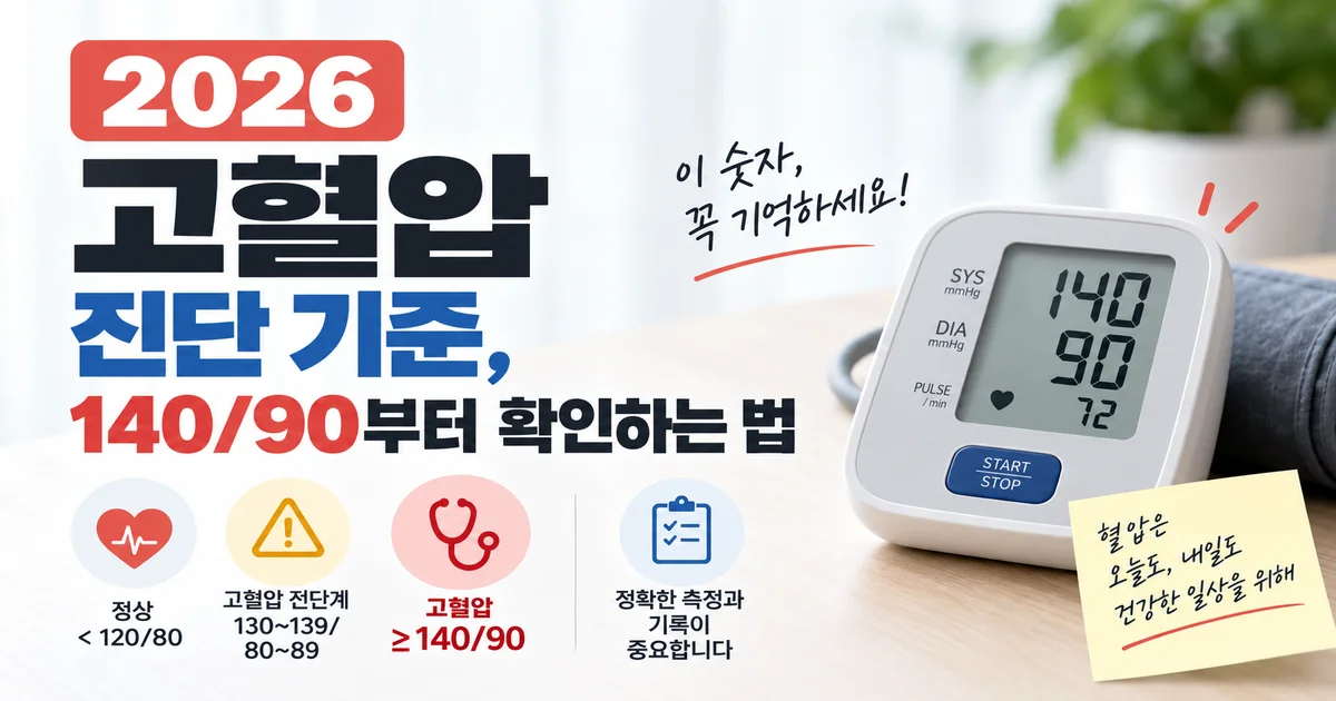 한국 중년 성인이 상완형 혈압계로 가정혈압을 측정하는 모습