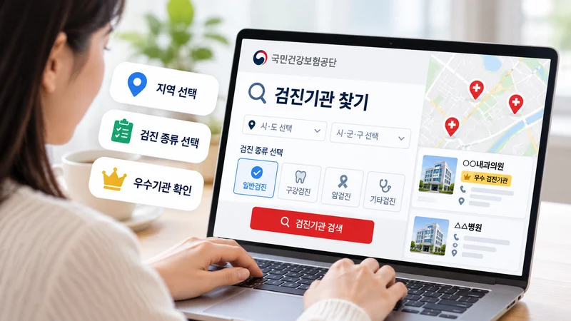 국가건강검진 병원 찾기: 공단에서 검색하는 법