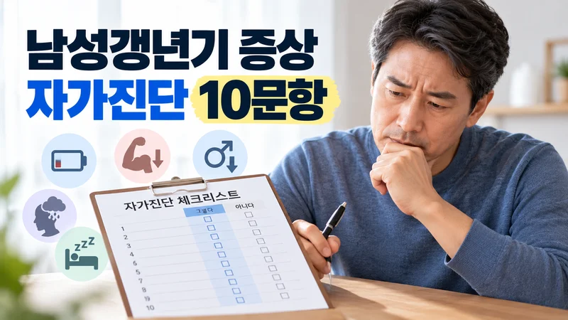 남성갱년기 증상 자가진단 10문항