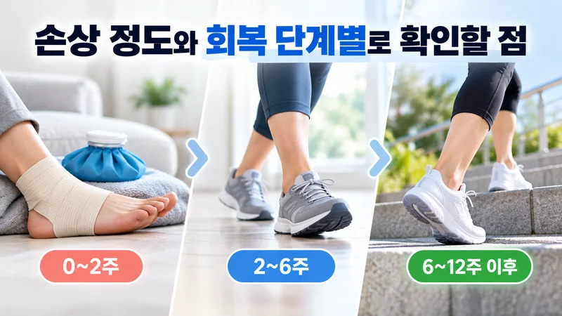 손상 정도와 회복 단계별로 확인할 점