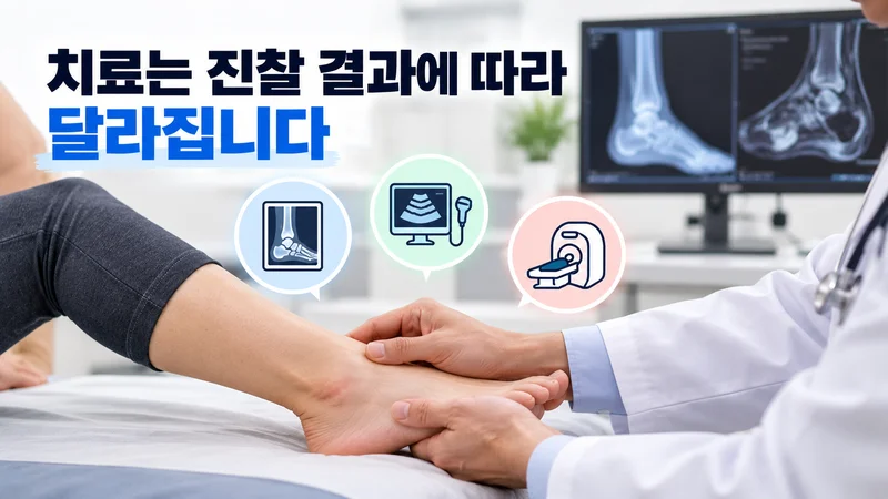 치료는 진찰 결과에 따라 달라집니다