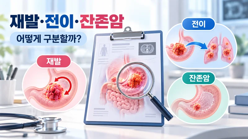 재발·전이·잔존암은 어떻게 구분할까