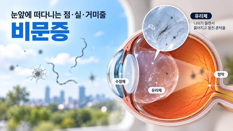 비문증의 원인과 눈앞에 보이는 이유