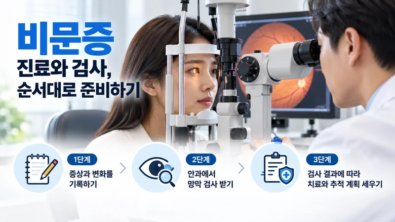 비문증 진료와 검사, 순서대로 준비하기