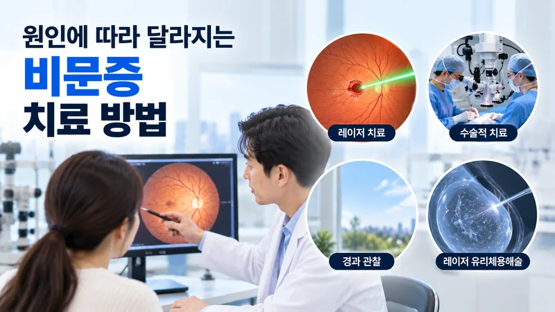 원인에 따라 달라지는 비문증 치료 방법